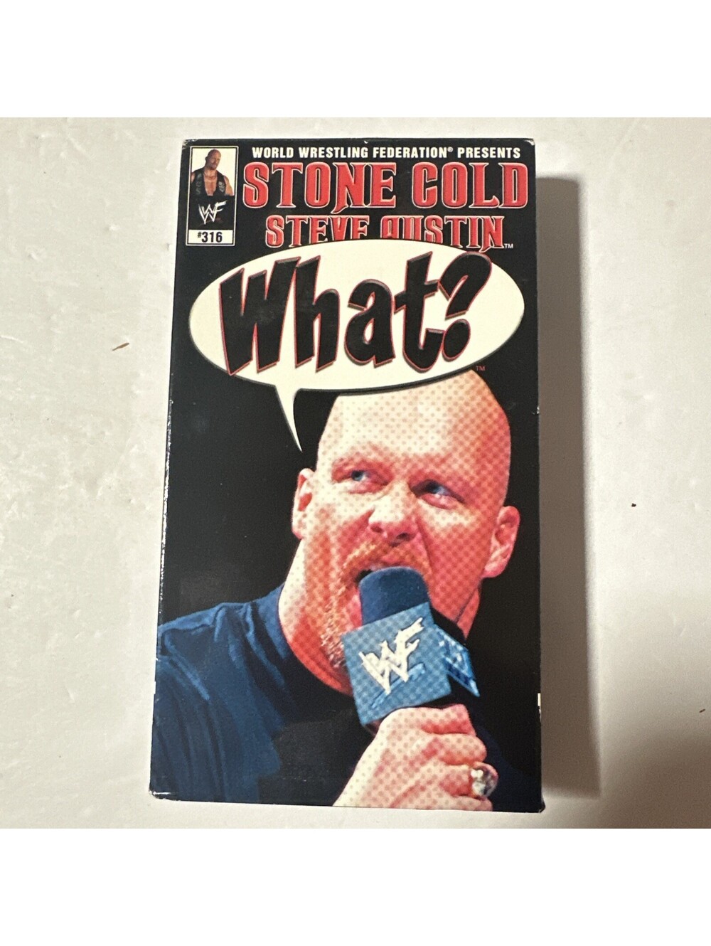 WWF Stone Cold Steve Austin What? VHS 2002 WWE Wrestling